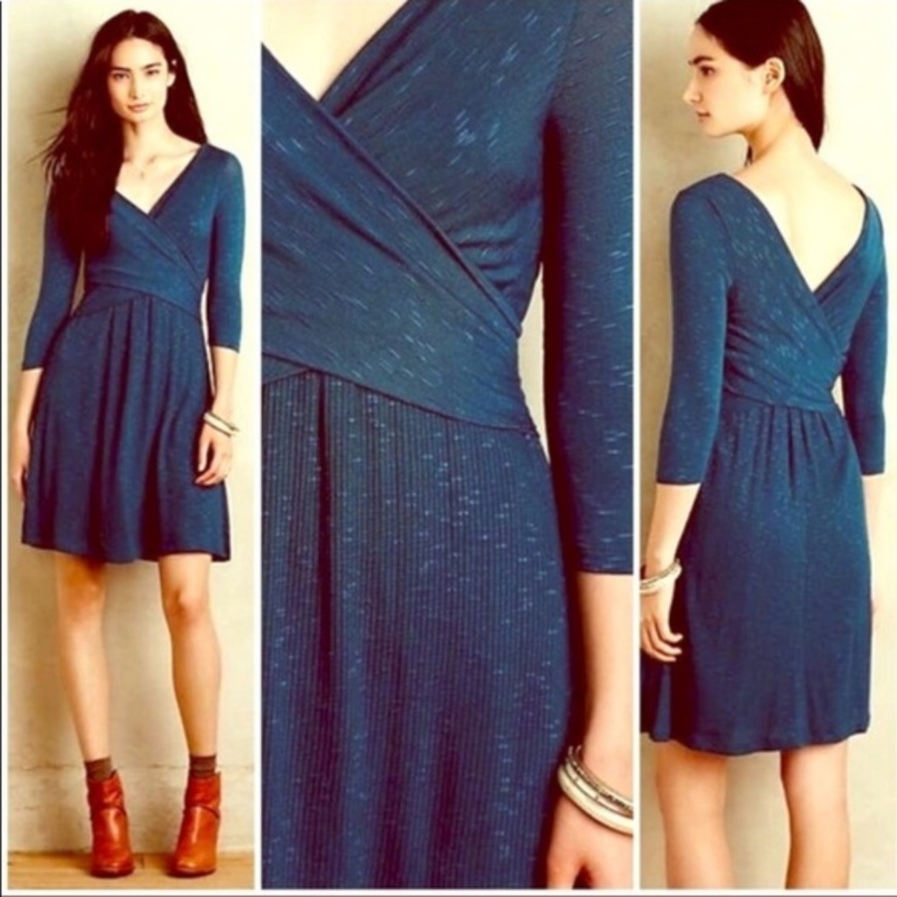 NWOT Anthroplogie Amadi Cross Wrap Dress Medium